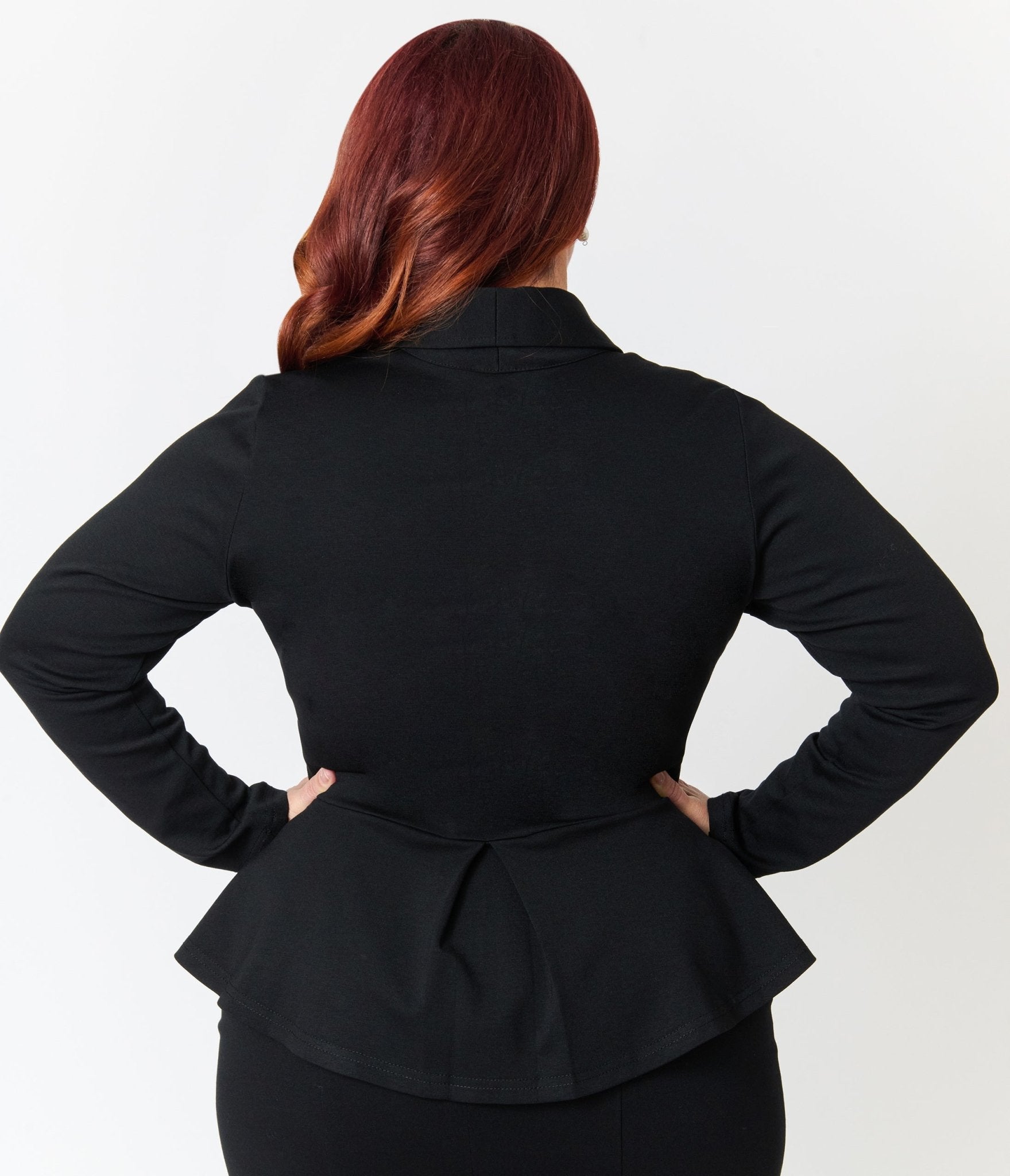 Heart of Haute Plus Size Black Diva Blazer - Unique Vintage - Womens, TOPS, OUTERWEAR