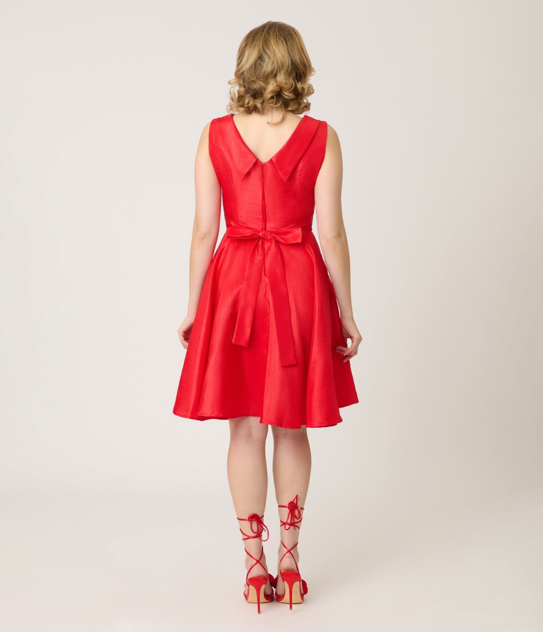 Heart of Haute Red Suzette Swing Dress - Unique Vintage - Womens, DRESSES, SWING