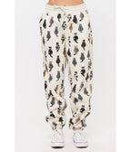 Heather Gray Cat Back Print Sweatpants - Unique Vintage - Womens, BOTTOMS, PANTS