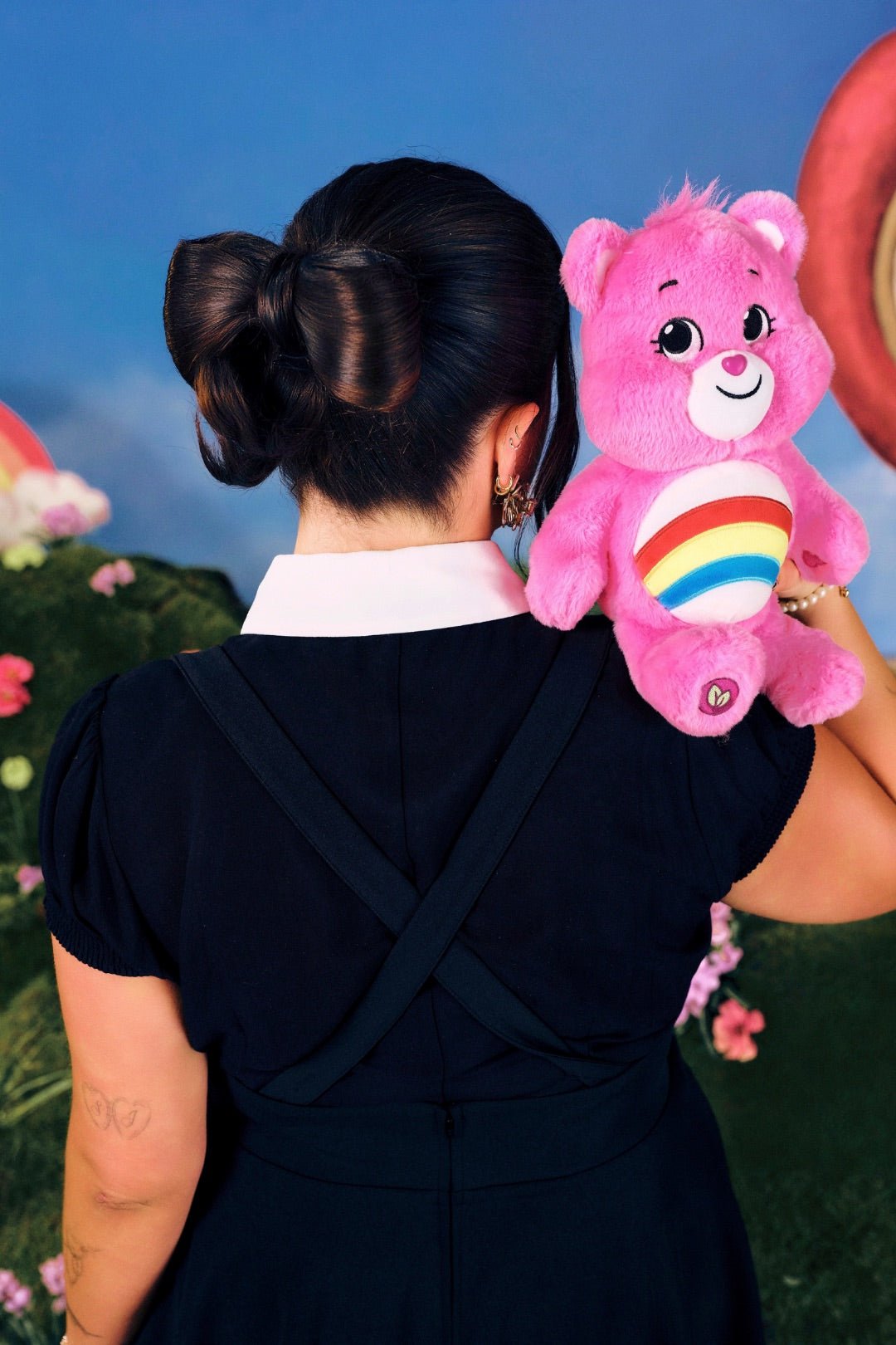 Hell Bunny Black Care Bears Blouse - Unique Vintage - Womens, TOPS, SHIRTS