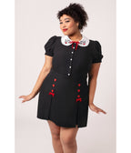 Hell Bunny Black Cupid Blouse - Unique Vintage - Womens, TOPS, SHIRTS