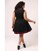Hell Bunny Black Heart Cutout Lucie Mini Dress - Unique Vintage - Womens, DRESSES, A - LINE