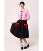 Hell Bunny Black & Red Bow Lucie Swing Skirt