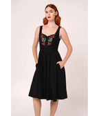 Hell Bunny Black Scorpion Western Swing Dress - Unique Vintage - Womens, DRESSES, SWING