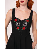 Hell Bunny Black Scorpion Western Swing Dress - Unique Vintage - Womens, DRESSES, SWING
