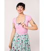 Hell Bunny Light Pink Gracie Top