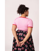 Hell Bunny Pink Hannah Top - Unique Vintage - Womens, TOPS, SHIRTS