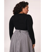 Hell Bunny Plus Size Black Strawberry Francois Cardigan - Unique Vintage - Womens, TOPS, SWEATERS