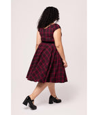 Hell Bunny Red Plaid Carmina Swing Dress - Unique Vintage - Womens, DRESSES, SWING