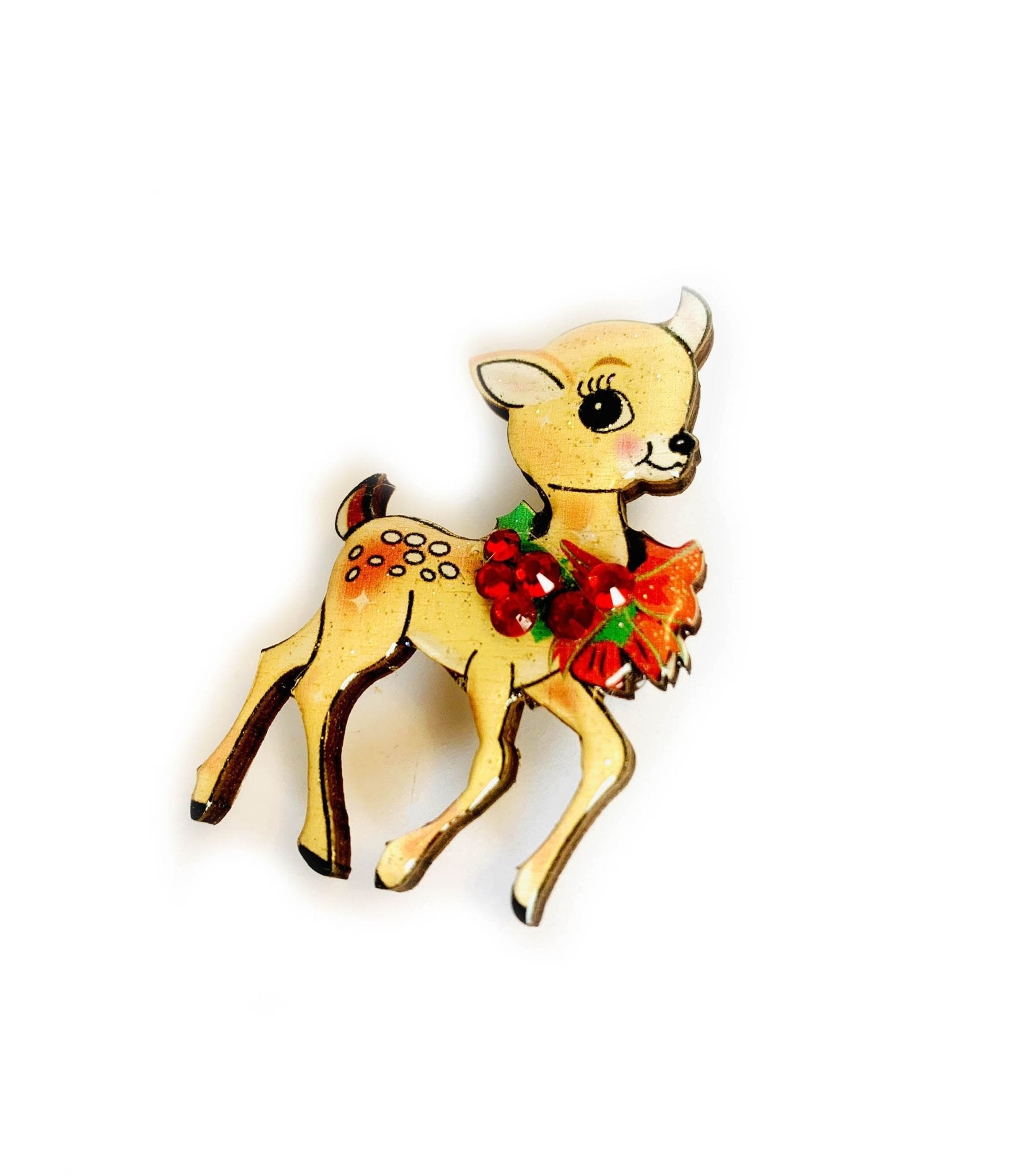 Holiday Deer Retro Brooch - Unique Vintage - Womens, ACCESSORIES, JEWELRY