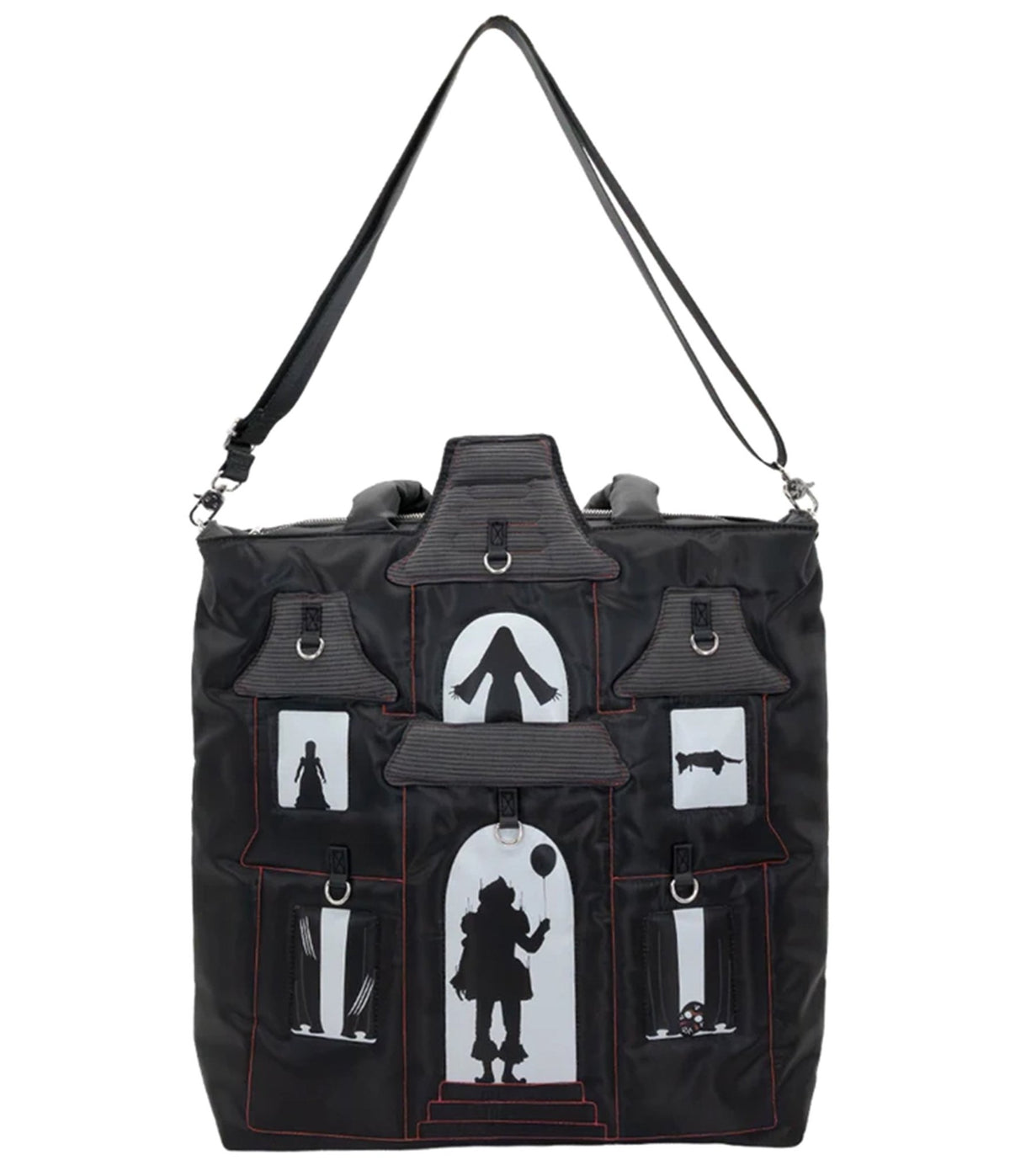 Horror House Glow in the Dark Padded Tote Bag - Unique Vintage - Handbags