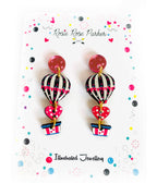 Hot Air Balloon Earrings - Unique Vintage - Womens, ACCESSORIES, JEWELRY