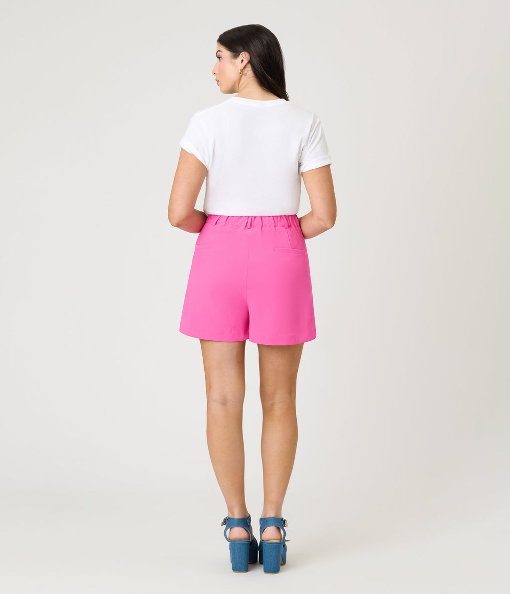 Hot Pink High Waist Shorts - Unique Vintage - Womens, BOTTOMS, SHORTS