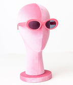 Hot Pink Puffy Sunglasses - Unique Vintage - Womens, ACCESSORIES, SUNGLASSES