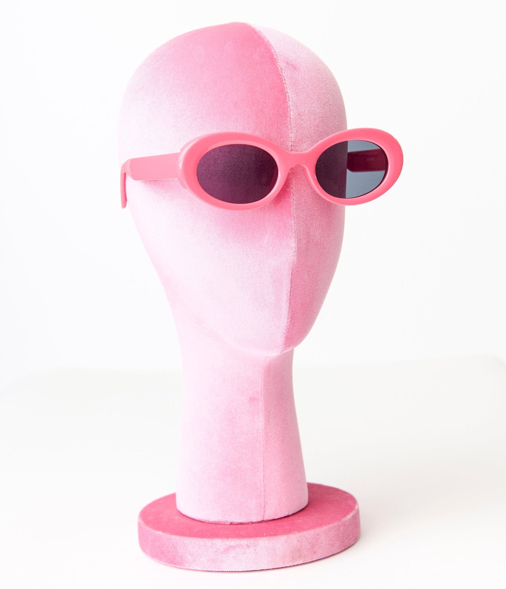 Hot Pink Puffy Sunglasses - Unique Vintage - Womens, ACCESSORIES, SUNGLASSES