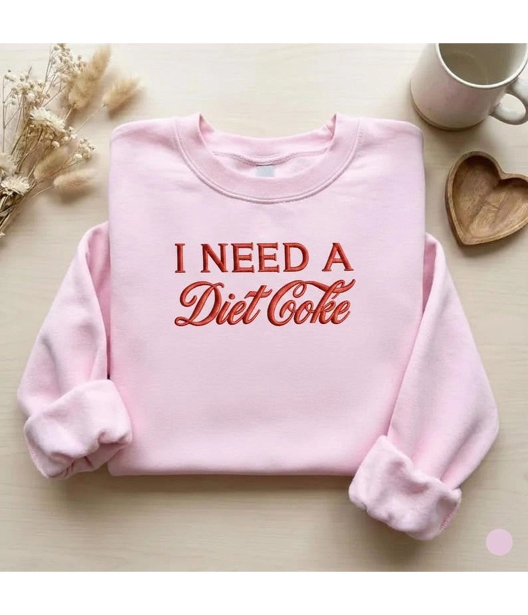 I Need A Diet Coke Unisex Crewneck Sweatshirt - Unique Vintage - Womens, TOPS, SWEATERS