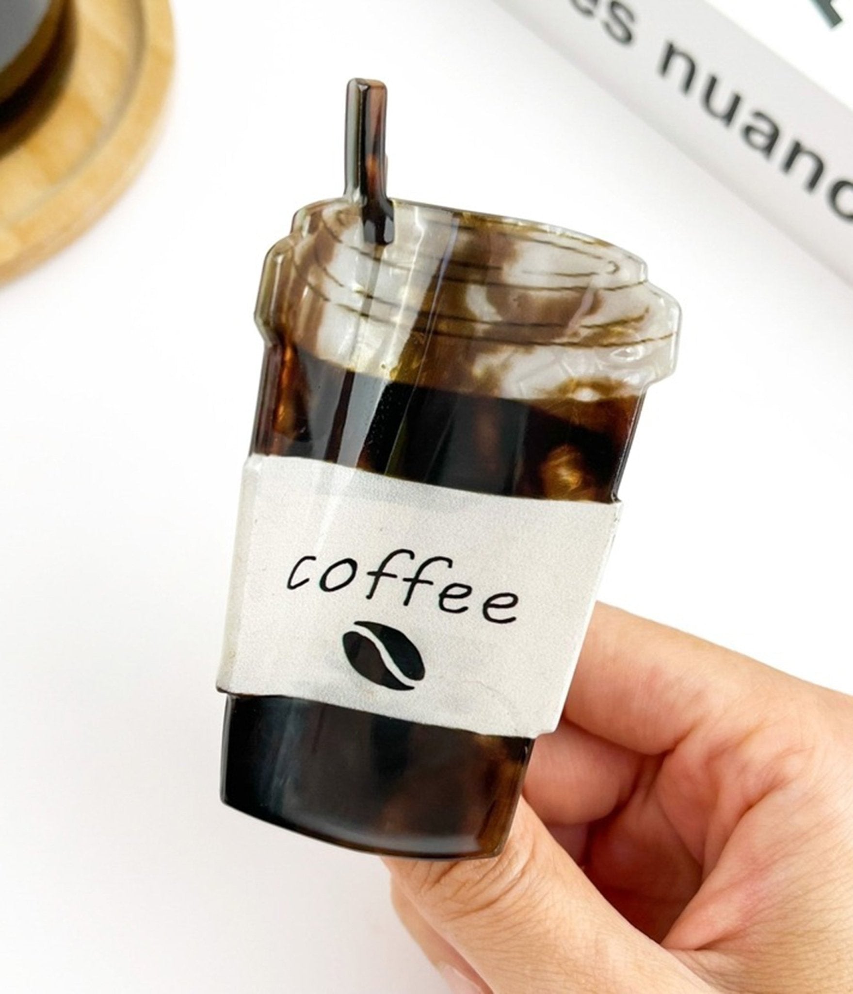 Iced Coffee Hair Clip - Unique Vintage - Womens, ACCESSORIES, HAIR