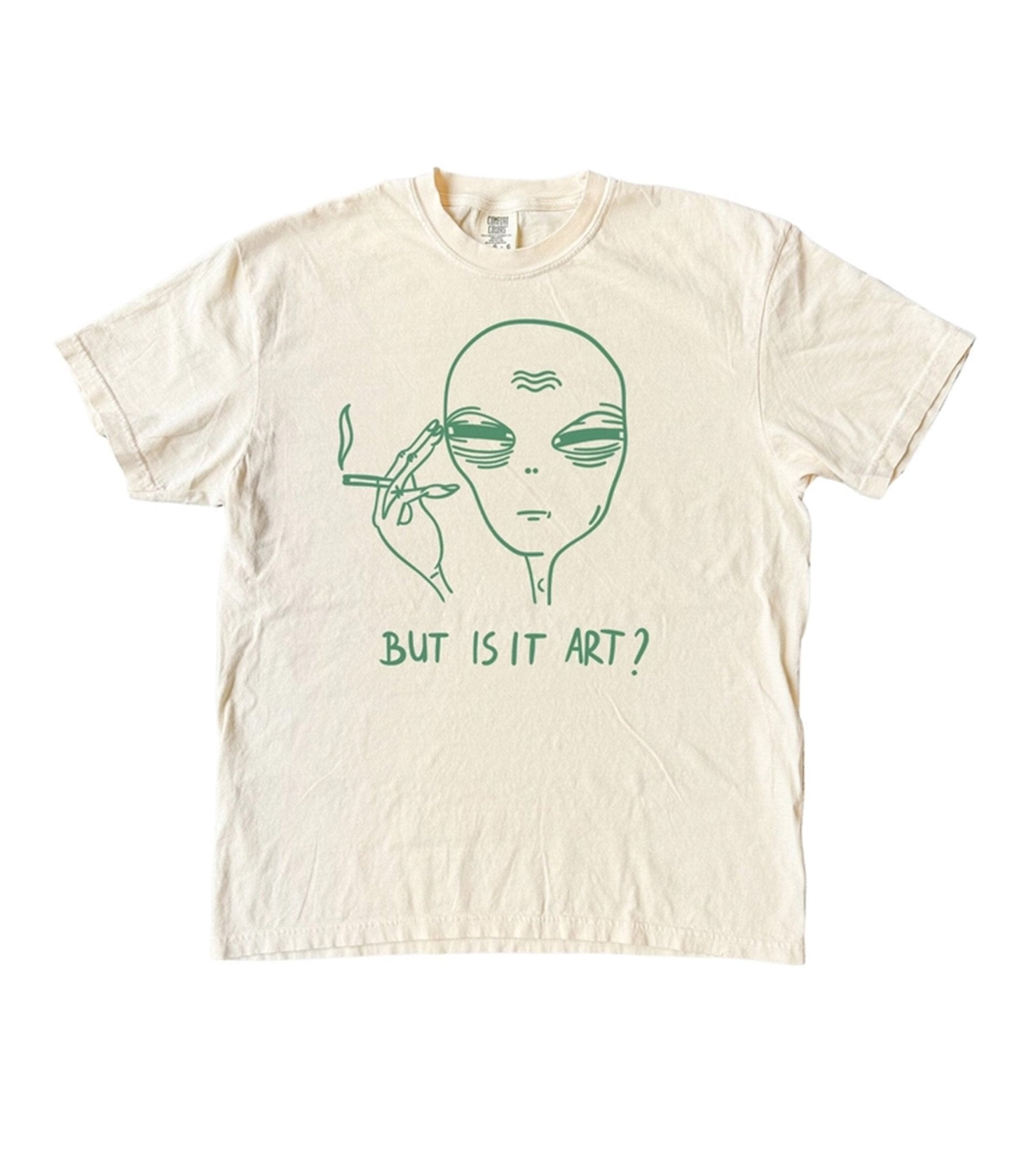 Ivory But Is It Art Alien T-Shirt - Unique Vintage - Womens, GRAPHIC TEES, TEES