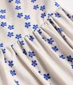 Ivory Sardine Print Spaghetti Strap Midi Dress - Unique Vintage - Womens, DRESSES, MIDI