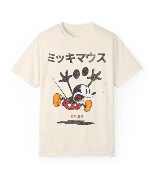 SUPER JUNIOR イェソン Mouse & Rabbit Tシャツ ivory-vintage-style-japanese-