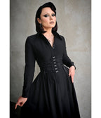 Katakomb Black Homemaker Midi Dress - Unique Vintage - Womens, DRESSES, MAXI