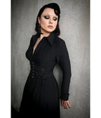 Katakomb Black Homemaker Midi Dress - Unique Vintage - Womens, DRESSES, MAXI