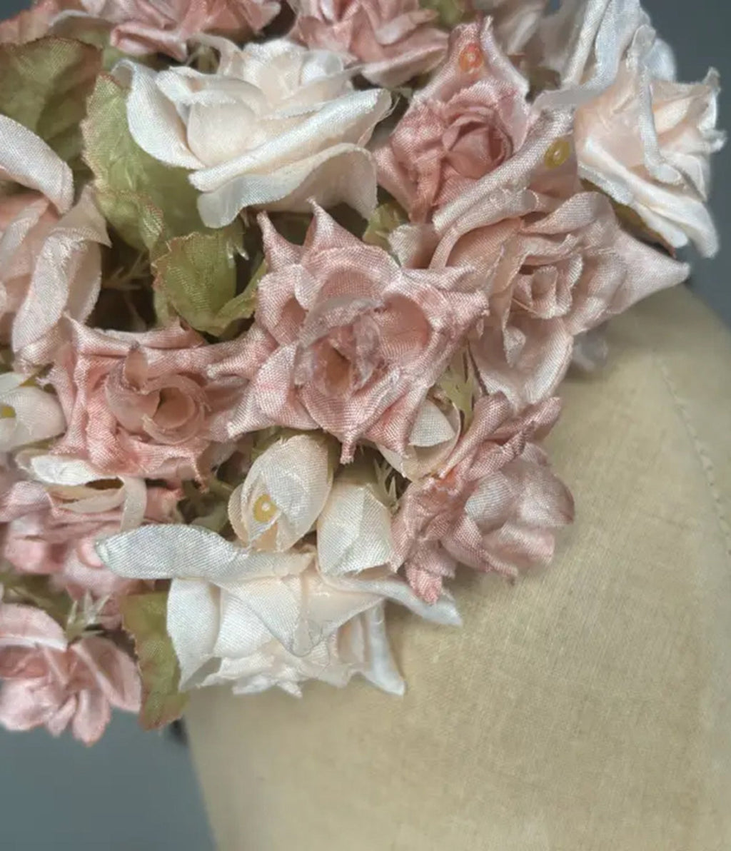 Kathy Jeanne Light Pink Rose Fascinator Headband - Unique Vintage - Womens, ACCESSORIES, HATS