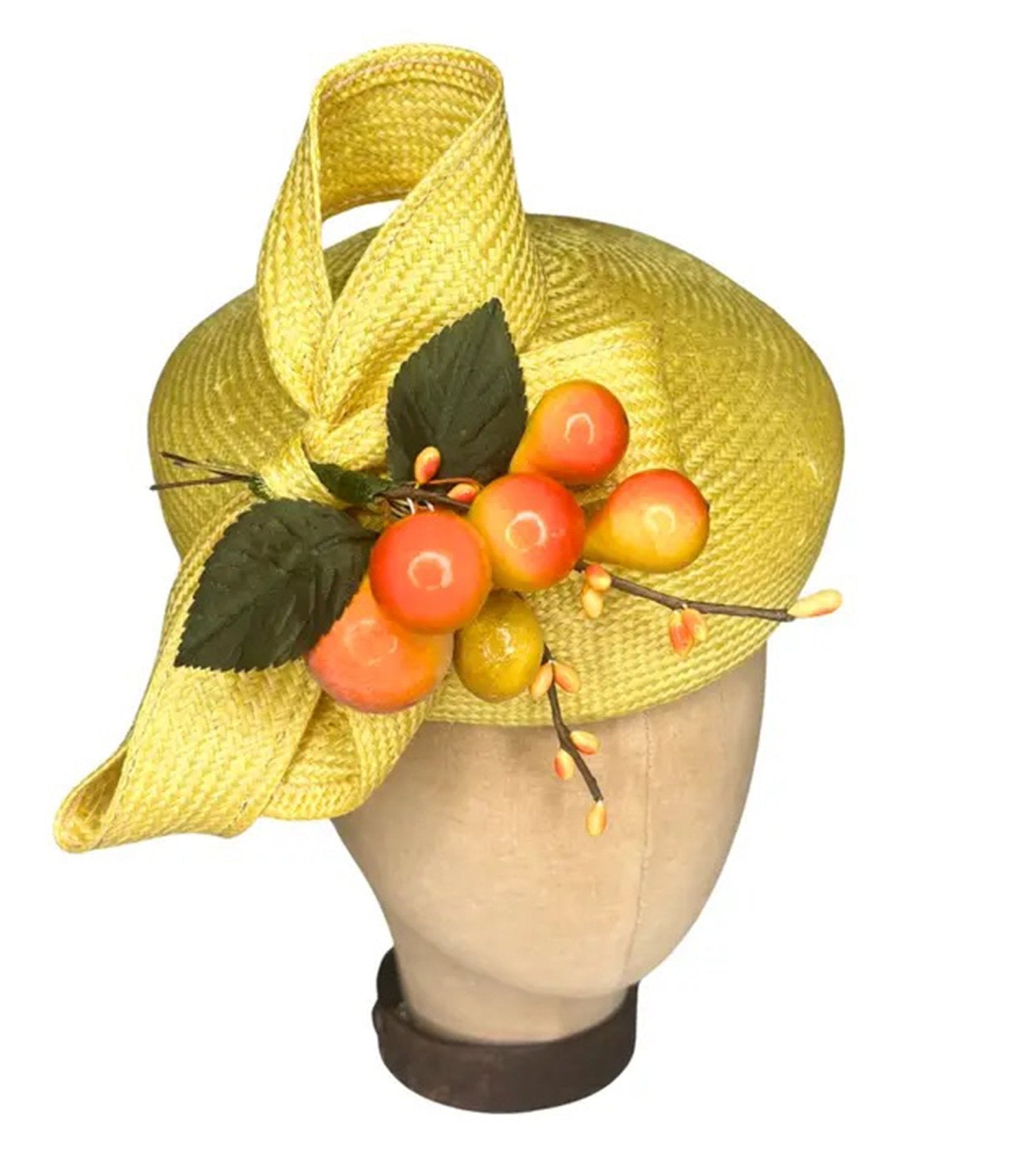 Kathy Jeanne Orange Blossom Fascinator - Unique Vintage - Womens, ACCESSORIES, HATS