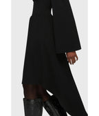 Kill Star Black Eye Of Eris Hi - Low Dress - Unique Vintage - Womens, DRESSES, MIDI