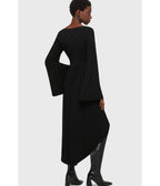 Kill Star Black Eye Of Eris Hi - Low Dress - Unique Vintage - Womens, DRESSES, MIDI