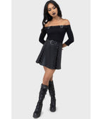 Kill Star Black Knit Cryptarose Top - Unique Vintage - Womens, TOPS, SHIRTS