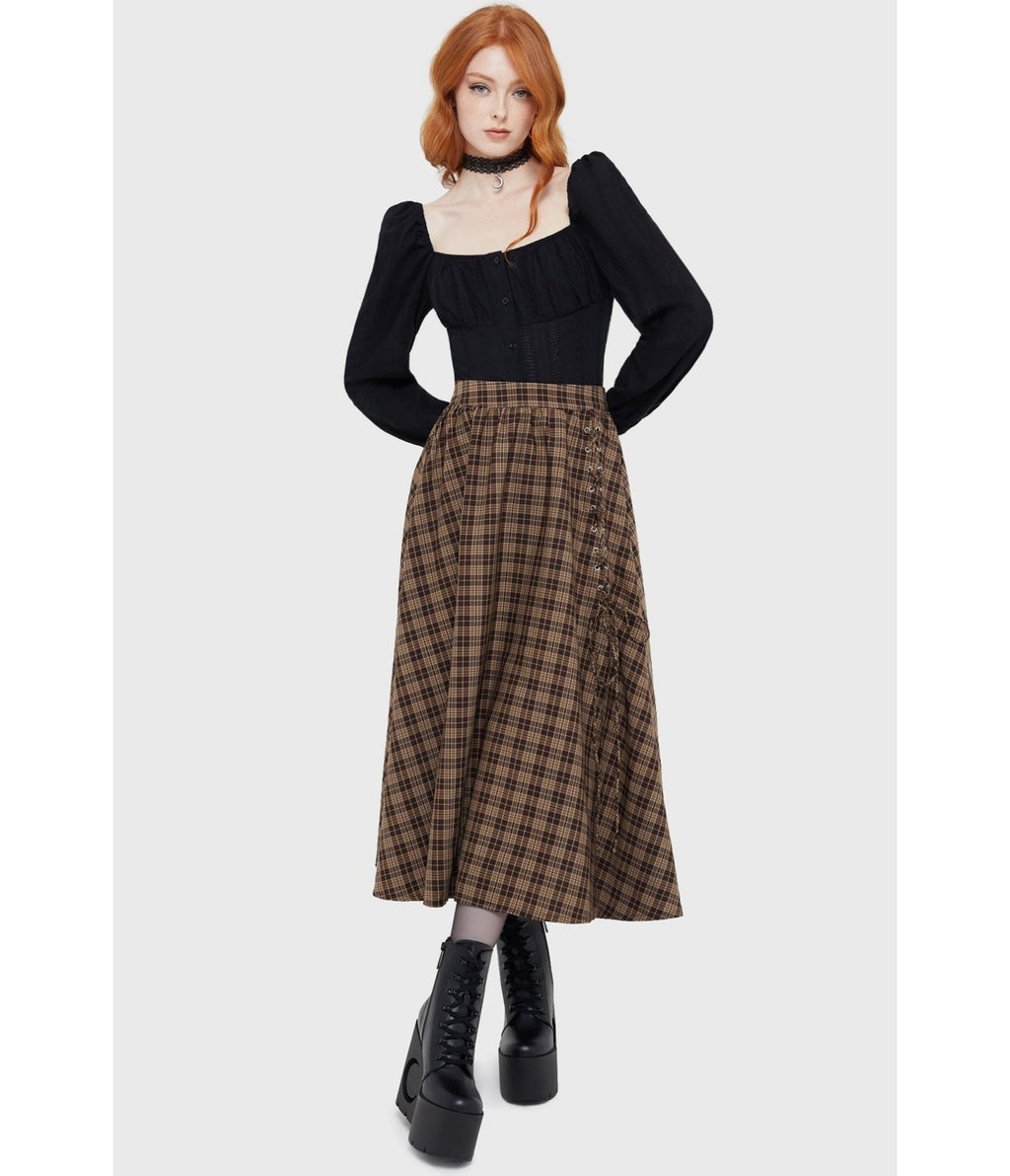 Kill Star Black Nightwood Blouse - Unique Vintage - Womens, TOPS, SHIRTS