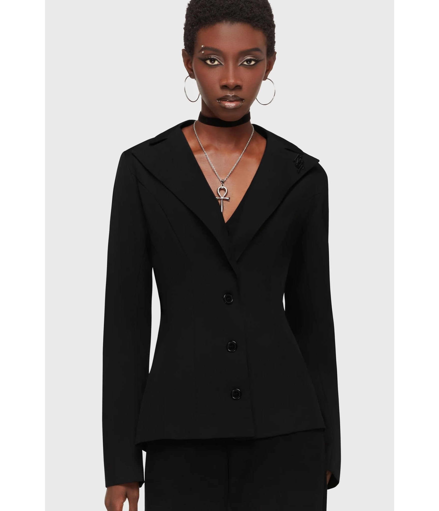 Kill Star Black Oblivienne Jacket - Unique Vintage - Womens, TOPS, OUTERWEAR