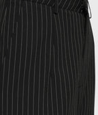 Kill Star Black Pinstripe Oblivienne Trousers - Unique Vintage - Womens, BOTTOMS, PANTS
