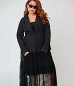 Kill Star Plus Size Black Oblivienne Jacket - Unique Vintage - Womens, TOPS, OUTERWEAR