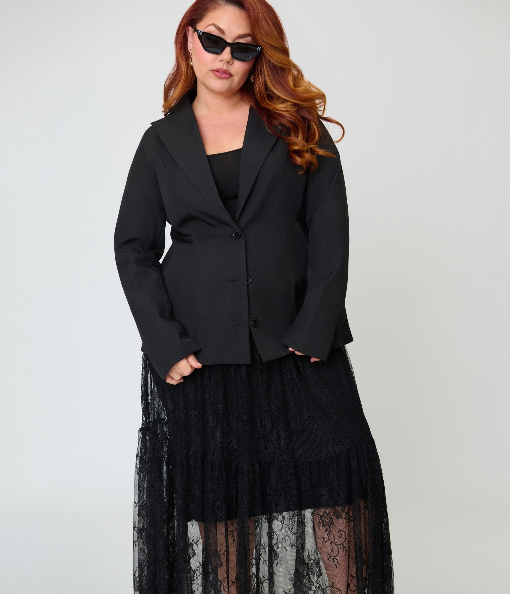 Kill Star Plus Size Black Oblivienne Jacket - Unique Vintage - Womens, TOPS, OUTERWEAR