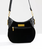 Killstar Black Suede Snake Adder Handbag - Unique Vintage - Womens, ACCESSORIES, HANDBAGS