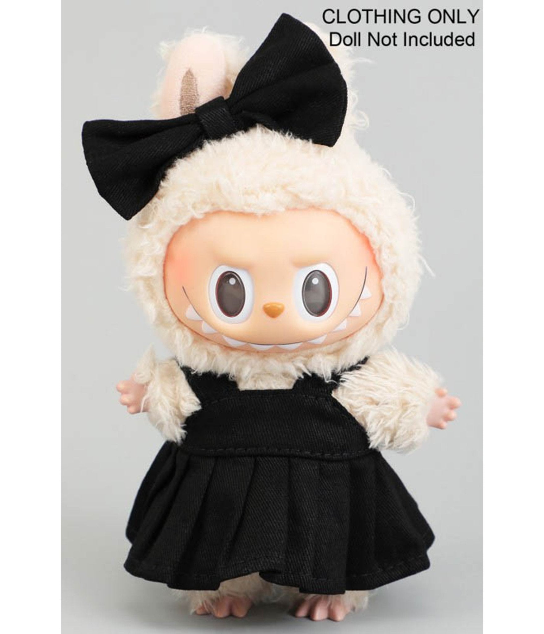 Labubu Pleated Dress with Matching Bow - Unique Vintage - Womens, ACCESSORIES, GIFTS/HOME