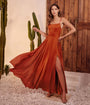 Ladivine by Cinderella Divine Sienna Satin A-Line Gown