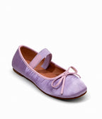 Lavender Satin Ballet Flats - Unique Vintage - Womens, SHOES, FLATS