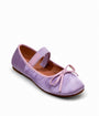 Lavender Satin Ballet Flats