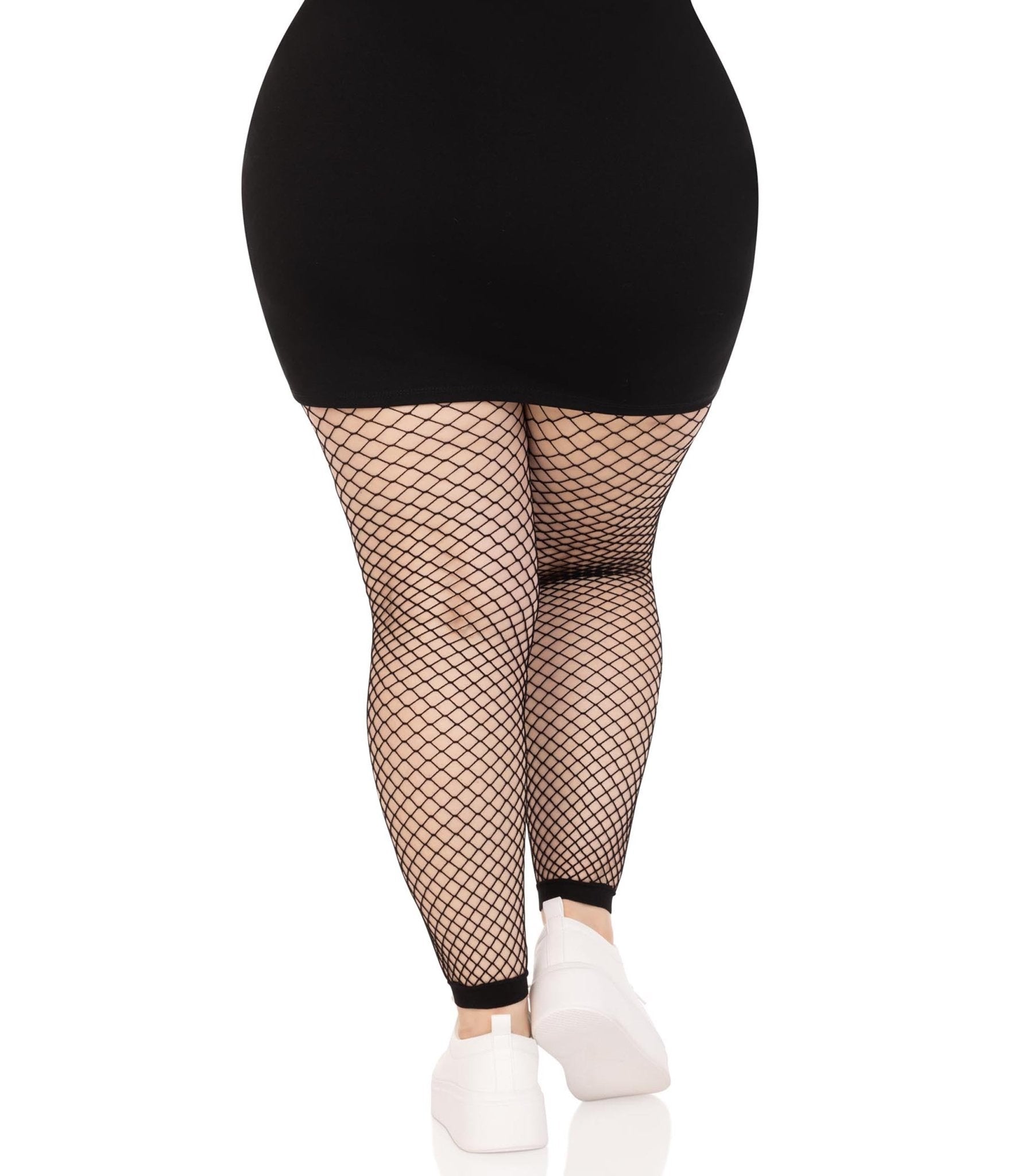 Leg Avenue Plus Size Delilah Footless Fishnet Tights - Unique Vintage - Womens, ACCESSORIES, HOSIERY