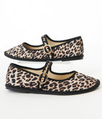 Leopard Print Flats - Unique Vintage - Womens, SHOES, FLATS