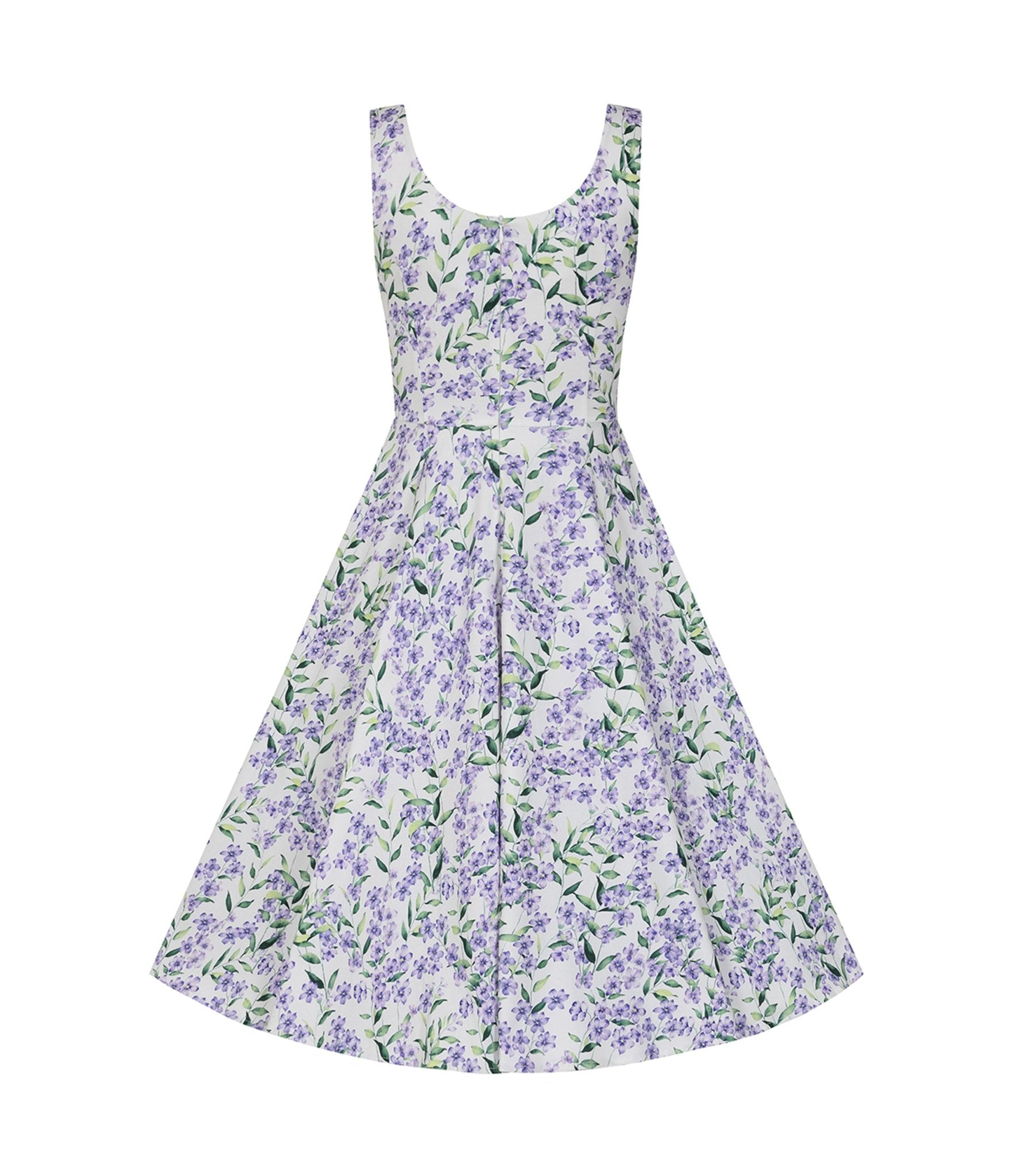 Lilac Meadow Swing Dress - Unique Vintage - Womens, DRESSES, SWING