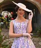 Lilac Meadow Swing Dress - Unique Vintage - Womens, DRESSES, SWING