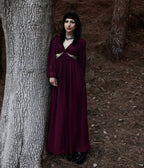 Lively Ghosts Burgundy Cutout Eclipse Maxi Dress - Unique Vintage - Womens, DRESSES, MAXI