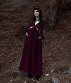 Lively Ghosts Burgundy Cutout Eclipse Maxi Dress - Unique Vintage - Womens, DRESSES, MAXI