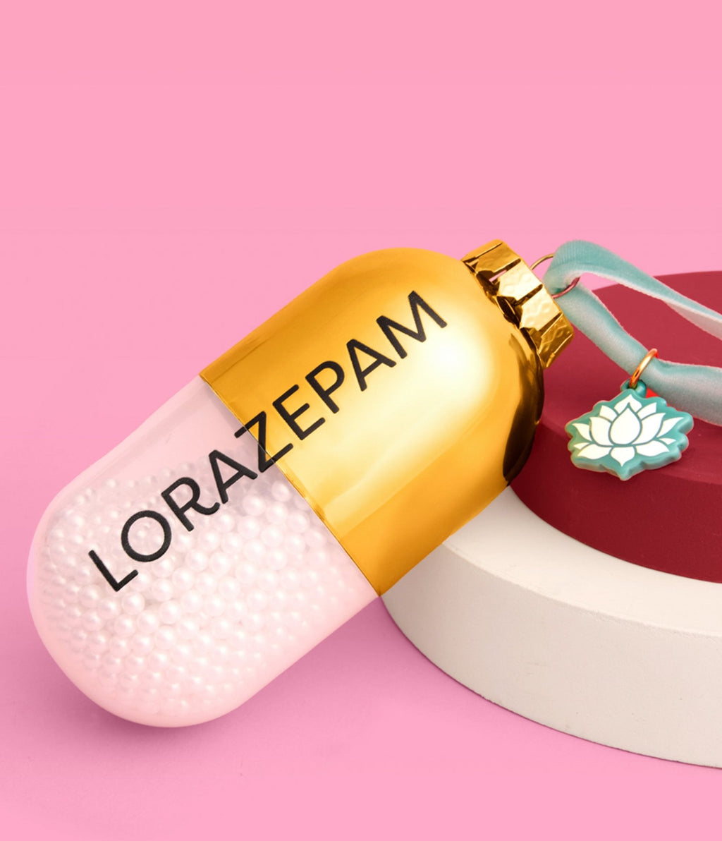 Lorazepam White Lotus Ornament - Unique Vintage - Womens, ACCESSORIES, GIFTS/HOME