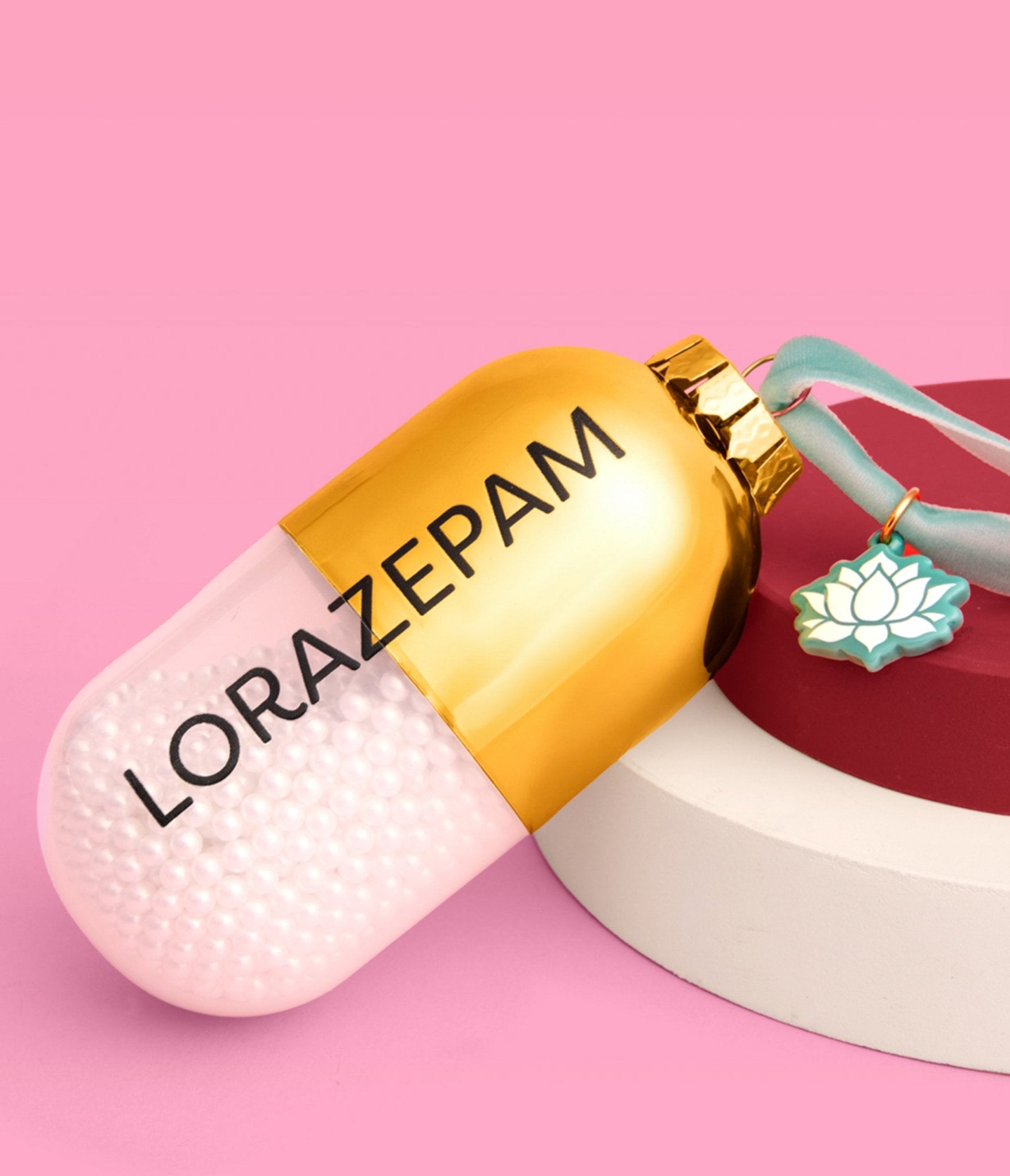 Lorazepam White Lotus Ornament - Unique Vintage - Womens, ACCESSORIES, GIFTS/HOME
