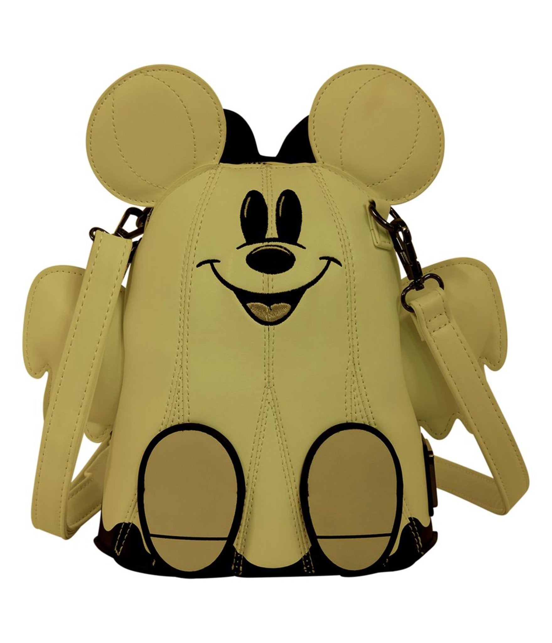 Loungefly Disney Mickey & Minnie Mouse Glow in the Dark Ghost Crossbody Bag - Unique Vintage - Womens, ACCESSORIES, HANDBAGS